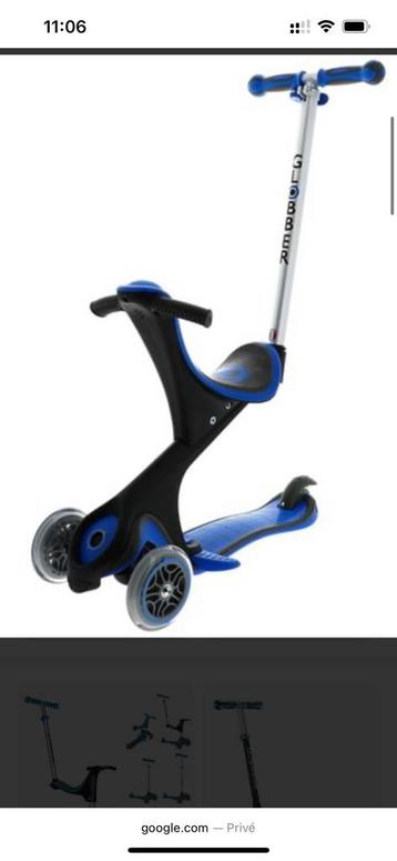 Globber loopfiets met handig handvat en step, Enlèvement, Utilisé