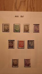 Postzegels België 15 april 1937 - 13 nov 1944 deel 3, Met stempel, Gestempeld, Overig, Ophalen