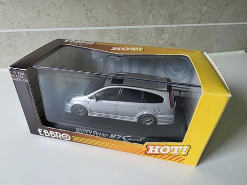 1/43 Honda Mugen Stream , Silver  ** NIEUWSTAAT **, Hobby en Vrije tijd, Modelauto's | 1:43, Zo goed als nieuw, Auto, Overige merken