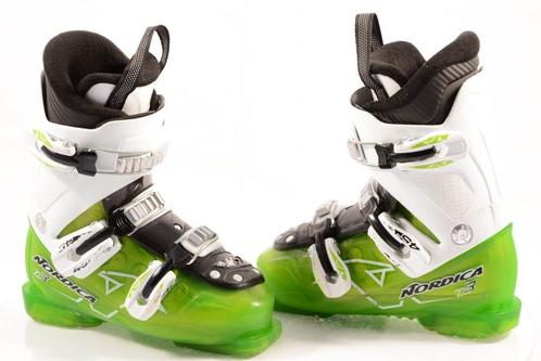 31 32 35 36 EU kinder skischoenen NORDICA TEAM 3, green/whit, Sport en Fitness, Skiën en Langlaufen, Gebruikt, Schoenen, Ski, Nordica