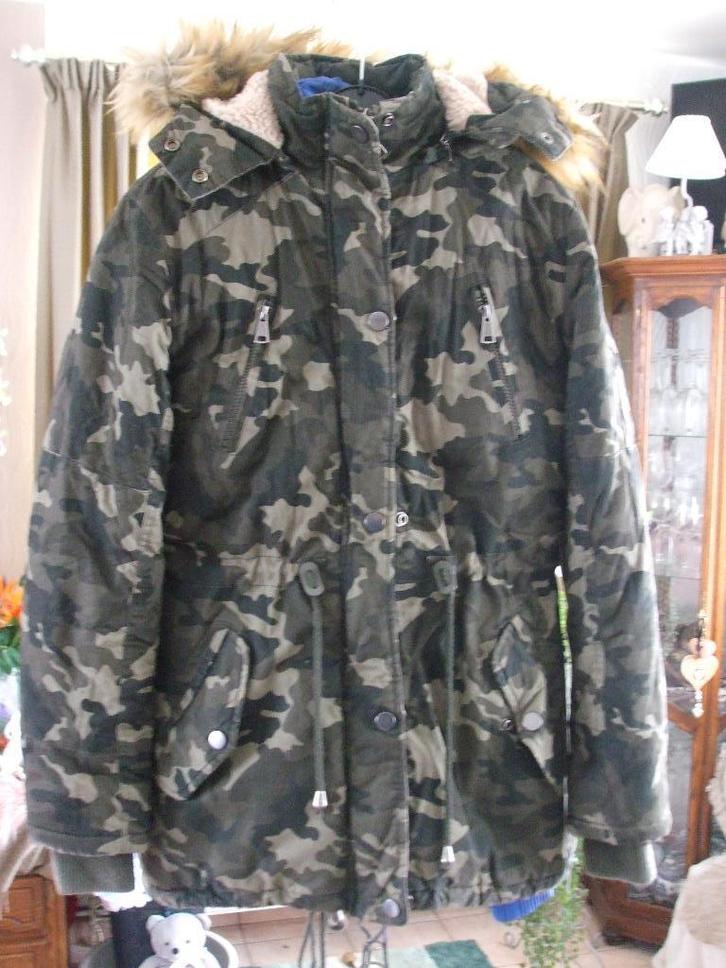 Camouflage winterjas, Kleding | Dames, Jassen | Winter, Maat 38/40 (M), Ophalen of Verzenden