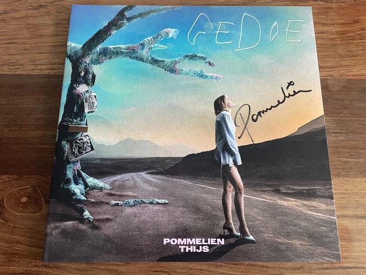 Vinyl LP Pommelien Thijs Gedoe BLAUW Vinyl GESIGNEERD NIEUW, Cd's en Dvd's, Vinyl | Nederlandstalig, Nieuw in verpakking, Pop
