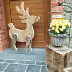 Grand cerf en bois brut à vendre, Collections, Collections Animaux, Enlèvement, Comme neuf, Cerf, Statue ou Figurine