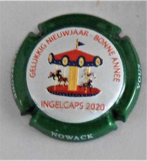 capsule de champagne - Nowack - Ingelcaps 2020 - bonne année, Collections, Collections Autre, Comme neuf, Enlèvement ou Envoi