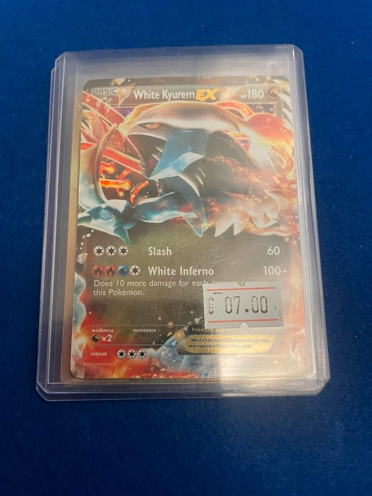 White kyurem ex, Hobby en Vrije tijd, Verzamelkaartspellen | Pokémon, Zo goed als nieuw, Ophalen of Verzenden
