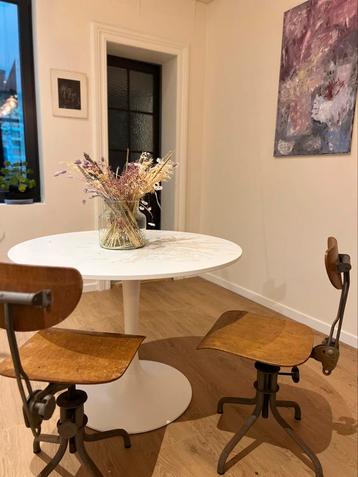 DOCKSTA Tafel, wit/wit, 103 cm, Enlèvement, Comme neuf