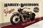 HARLEY DAVIDSON MOTOR GENUINE 750 FLATHEAD METALEN BORD, Verzamelen, Ophalen of Verzenden, Nieuw, Motoren