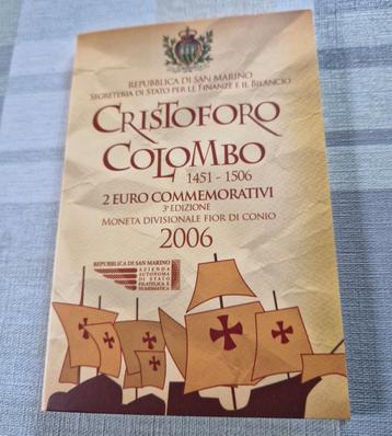 Mooi setje San Marino van Cristoforo Colombo 2€-2006, Enlèvement
