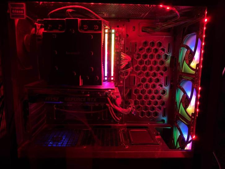 Gaming PC | RTX 2060 VENTUS 6GB | Ryzen 7 5800X | 32GB RAM, Computers en Software, Desktop Pc's, Gebruikt, 3 tot 4 Ghz, HDD, SSD