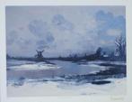 ALBERT SAVERYS / MOLEN AAN DE LEIE / KLEUROFFSET / 70x85cm, Ophalen of Verzenden