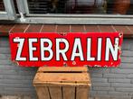 ZEBRALIN emaille reclame plaat, Ophalen of Verzenden
