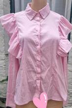 ✨️SALE‼️ LOAVIES Blouse met Ruches Maat S In Topstaat✨️, Kleding | Dames, Ophalen of Verzenden, Roze, Maat 36 (S), Loavies