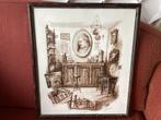 Tekening (schilderij) oud cafeetje, Ophalen