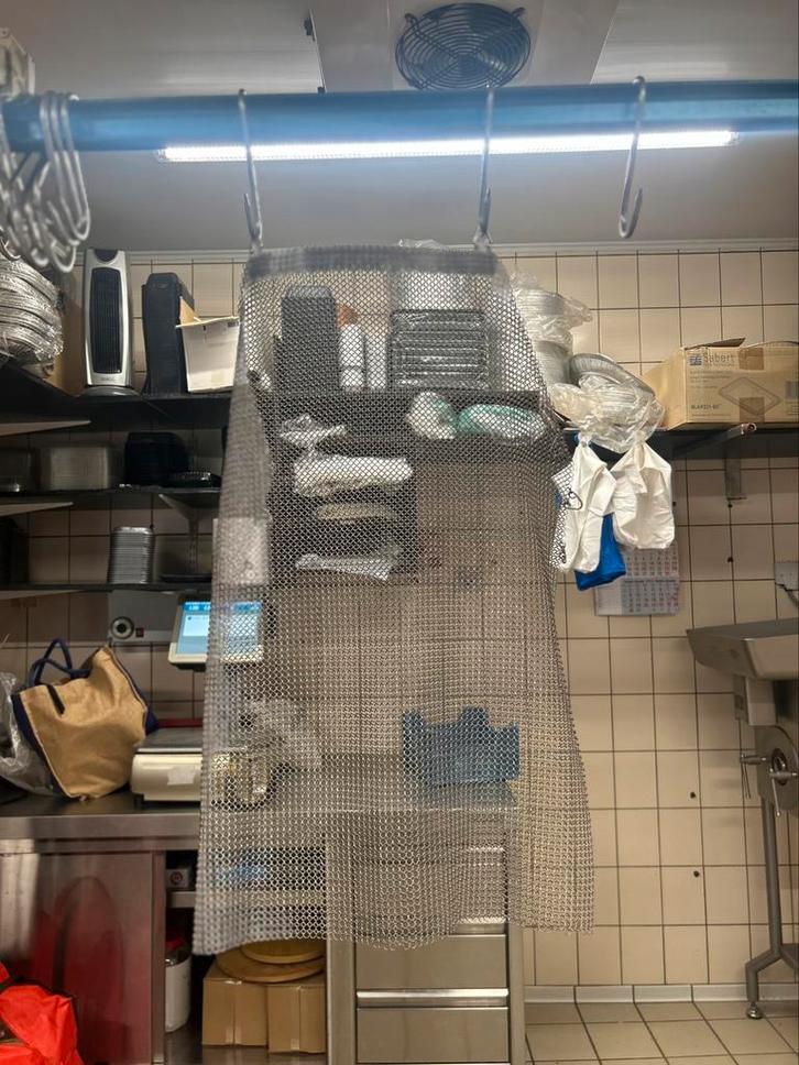 RVS kettingmail slagersschort + handschoenen snijbescherming, Zakelijke goederen, Horeca | Keukenapparatuur, Bakkerij en Slagerij
