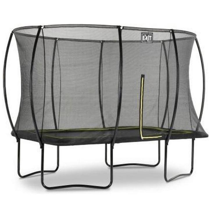 Trampoline EXIT Zwart, Kinderen en Baby's, Speelgoed | Buiten | Trampolines, Zo goed als nieuw, Ophalen