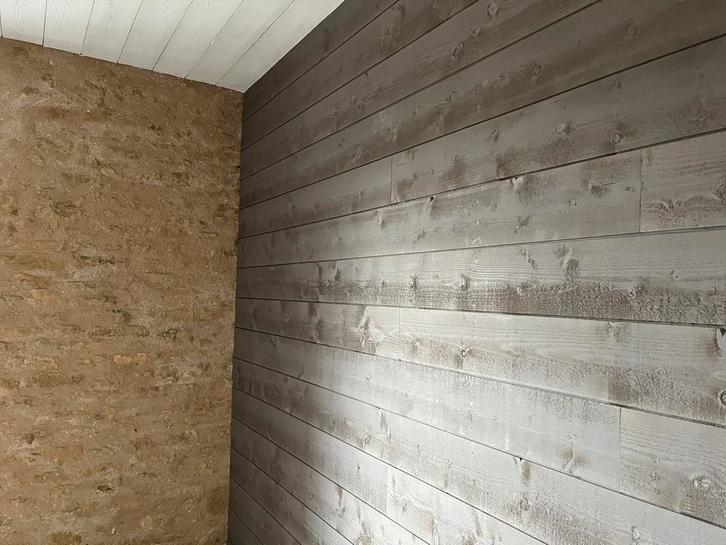 Lambris sapin couleur taupe, Bricolage & Construction, Bois & Planches, Neuf, Enlèvement