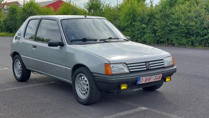 Peugeot 205 GTX Replica, Auto's, Peugeot, Particulier, Radio, USB, Benzine, Euro 1, Coupé, 3 deurs, Handgeschakeld, Zilver of Grijs