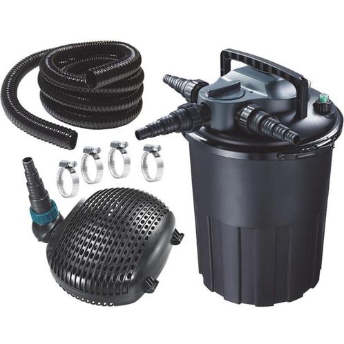 Drukfilterset AquaForte CBF-15000 + EC-8000, Jardin & Terrasse, Accessoires pour étangs, Neuf, Pompe de bassin, Envoi