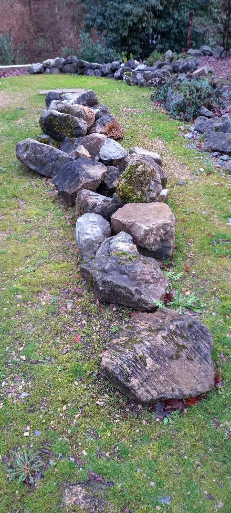 Rotsen natuurstenen, Tuin en Terras, Grind, Keien en Split, Gebruikt, Overige typen, Overige materialen, Ophalen