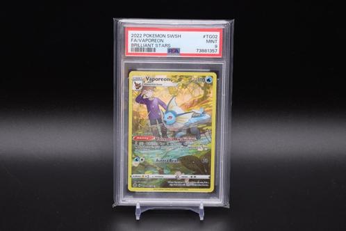 Vaporeon Full Art – PSA 9 – TG02, 2022, Hobby en Vrije tijd, Verzamelkaartspellen | Pokémon, Zo goed als nieuw, Losse kaart, Foil