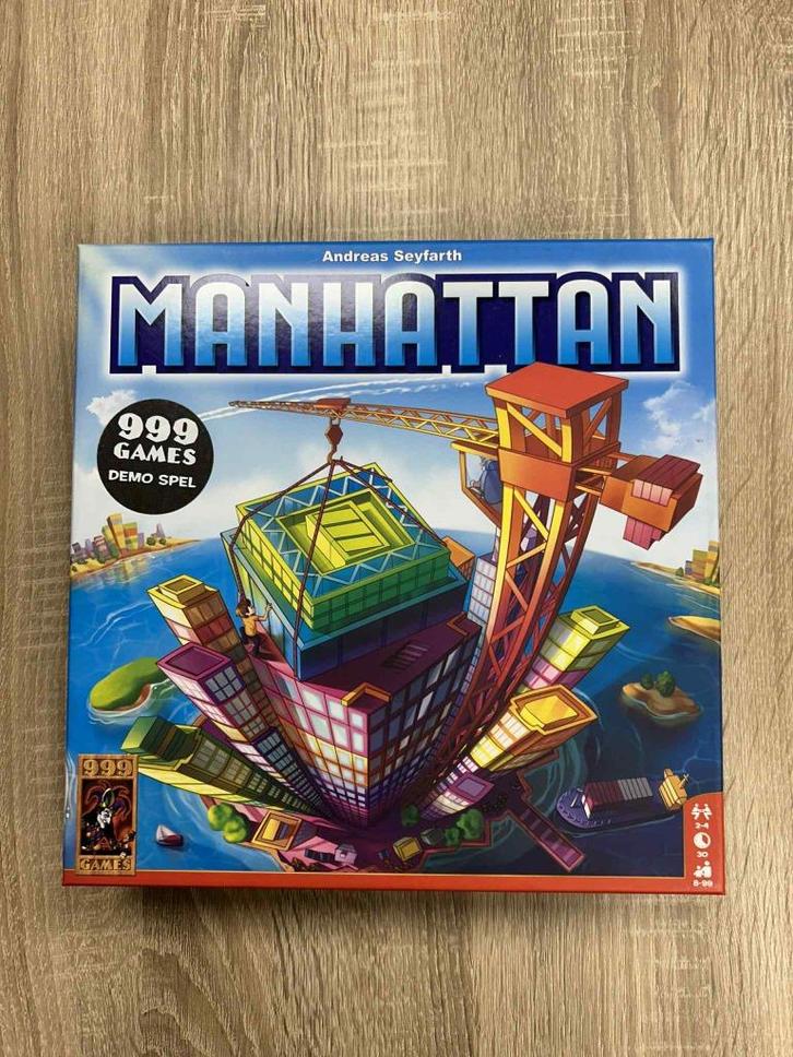 Manhattan - Bordspel, Hobby en Vrije tijd, Gezelschapsspellen | Bordspellen, Zo goed als nieuw, Ophalen of Verzenden