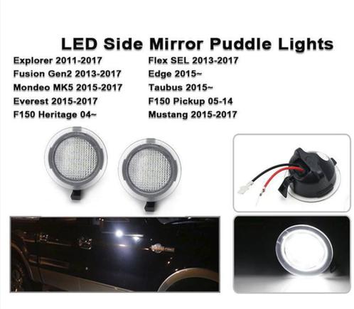 Witte LED-zijspiegel Ford F150 2009-2014 Edge Explorer, Auto-onderdelen, Elektronica en Kabels, Alfa Romeo, Amerikaanse onderdelen