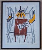 FRED BERVOETS / FIGURATIE / KLEURZEEFDRUK / 99x81cm / KADER, Antiquités & Art, Enlèvement