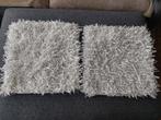 HOUSSES DE COUSSIN BLANCHES (2) AVEC POILS EN COTON, Enlèvement ou Envoi, Utilisé