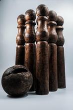 Jeu de quilles en bois, Antiquités & Art, Antiquités | Jouets, Enlèvement