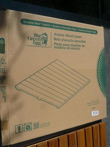 Big Green Egg acacia houten blad insert beschikbaar voor biedingen