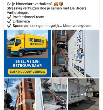 Verhuizingen & liftservice ‼️ 7️⃣0️⃣ euro beschikbaar voor biedingen