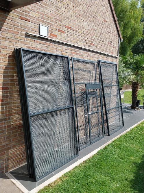 volierepanelen antraciet, Dieren en Toebehoren, Vogels | Hokken en Kooien, Gebruikt, Volière, Aluminium, Ophalen