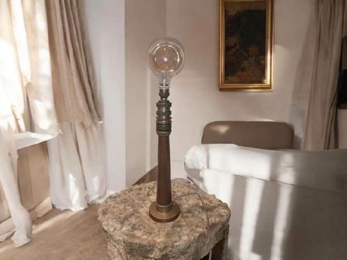 Unieke vintage lamp – brandweerslang koppeling, Antiek en Kunst, Antiek | Verlichting, Ophalen of Verzenden