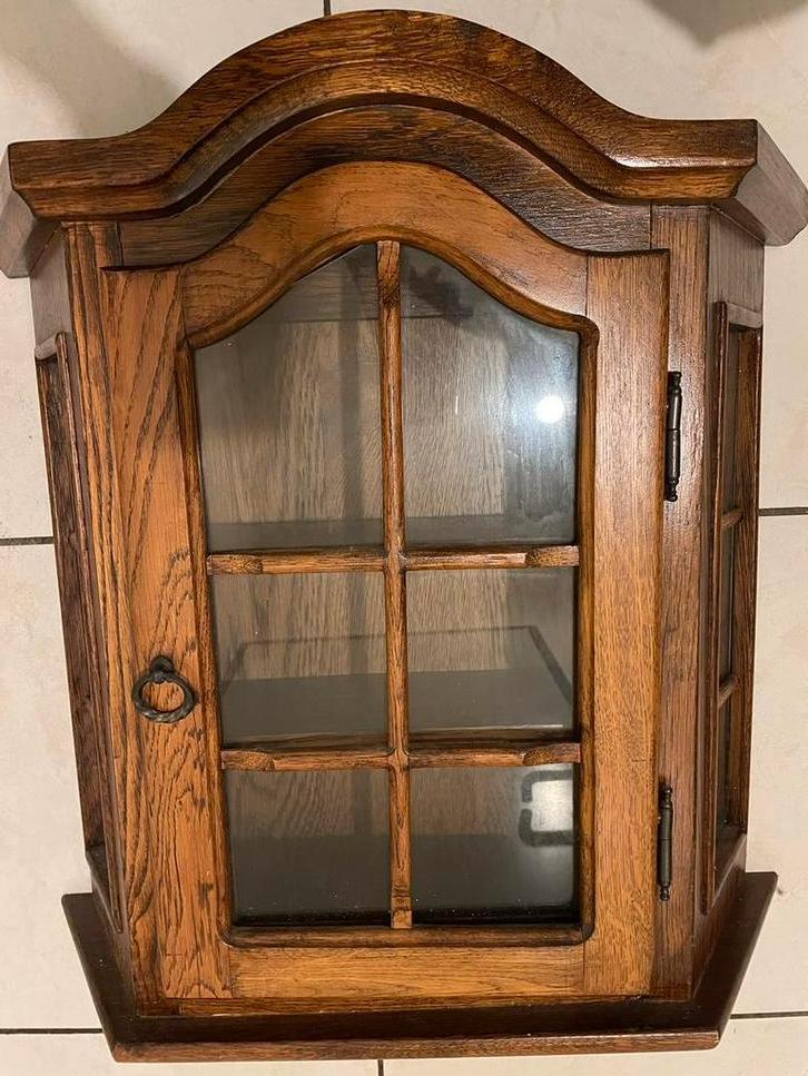 Vitrine ancienne 56*56*17 cm, Maison & Meubles, Armoires | Vitrines, Comme neuf, Moins de 100 cm, Moins de 50 cm, Moins de 25 cm