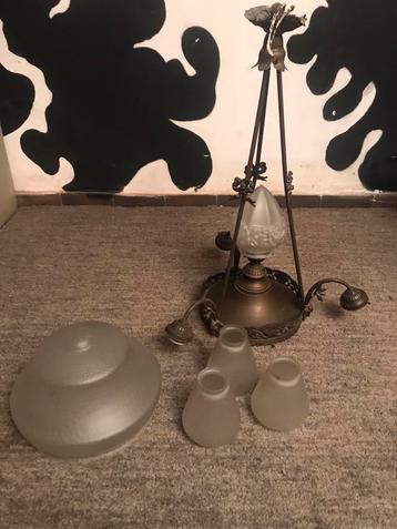PRACHTIGE 💡💡💡 ANTIEKE BRONZEN LUSTER, Enlèvement