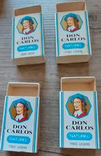 4 boîtes d'allumettes vides pour cigarillos Don Carlos, Utilisé, Boîtes ou marques d'allumettes, Enlèvement ou Envoi