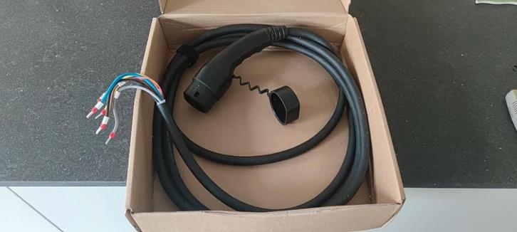 22kW 5m Laadkabel type 2 Open Einde T2 39951, Auto diversen, Laadpalen, Zo goed als nieuw, Laadkabel, Ophalen of Verzenden