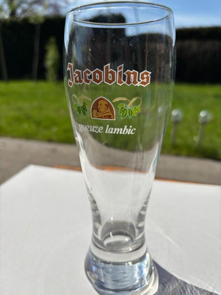 Jacobins Gueuze Lambic (hoog glas), Verzamelen, Biermerken, Zo goed als nieuw, Glas of Glazen, Overige merken, Ophalen of Verzenden
