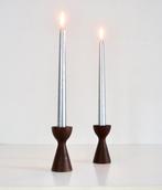 2 vintage Deense kandelaars, Huis en Inrichting, Woonaccessoires | Kandelaars en Kaarsen, Ophalen of Verzenden, Zo goed als nieuw