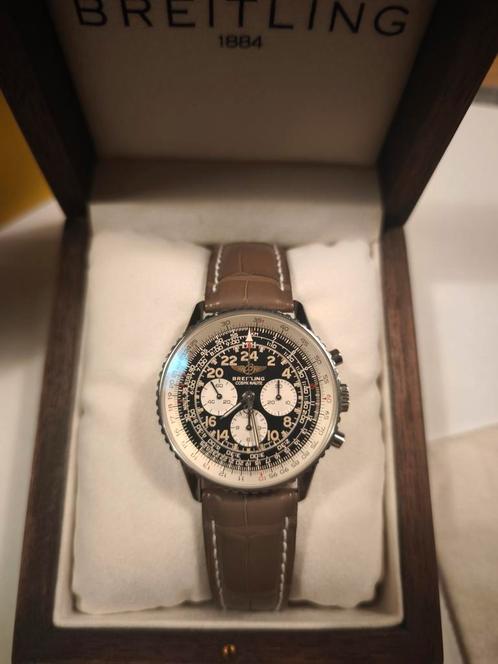 Breitling Navitimer Cosmonaut, Handtassen en Accessoires, Horloges | Dames, Zo goed als nieuw, Staal, Leer, Ophalen