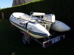 Suzamar Rubberboot met motor en trailer, Sports nautiques & Bateaux, Autres marques, Moins de 70 ch, Enlèvement, Aluminium
