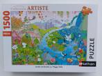 Puzzels 1500 stukjes allerlei, Ophalen of Verzenden, 500 t/m 1500 stukjes, Gebruikt, Legpuzzel