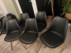 6 keuken / eetkamerstoelen, Huis en Inrichting, Stoelen, Ophalen, Gebruikt, Zwart, Vijf, Zes of meer stoelen