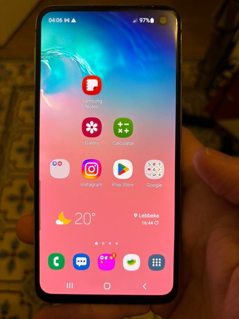 Samsung Galaxy S10e - comme neuf - blanc, Télécoms, Téléphonie mobile | Samsung, Comme neuf, Galaxy S10, 128 GB, Sans abonnement