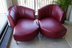 Roodlederen design salon Wapiti, Huis en Inrichting, Zetels | Zetels en Chaises Longues, Ophalen, Zo goed als nieuw, Tweepersoons