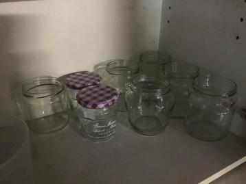 confituurpotten + deksels. : 0,15 het stuk beschikbaar voor biedingen
