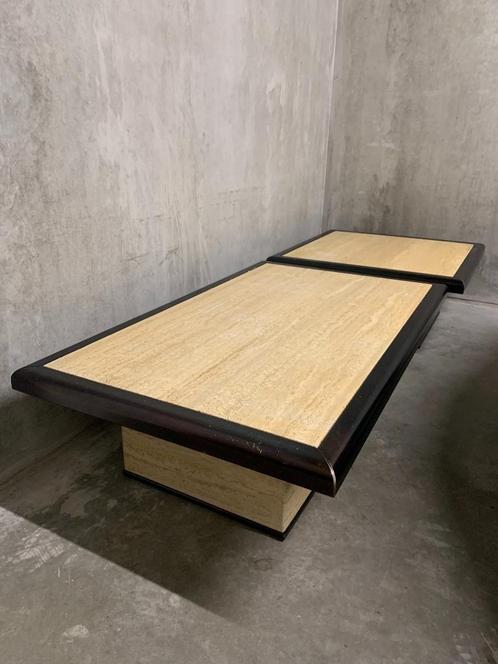 Fedam salontafel vintage Travertin, Huis en Inrichting, Tafels | Salontafels, Gebruikt, Minder dan 50 cm, 50 tot 100 cm, 100 tot 150 cm