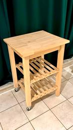 IKEA BEKVÄM keukentrolley in massief hout, Enlèvement, Utilisé, Boho, hout, cottage core