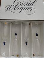 4 prachtige champagne flut Cristal d' Arques, Ophalen of Verzenden, Zo goed als nieuw