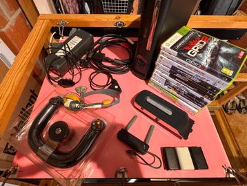 🎮 Xbox 360 Elite 120GB + Forza-stuur + 10 racegames + Wi-Fi beschikbaar voor biedingen